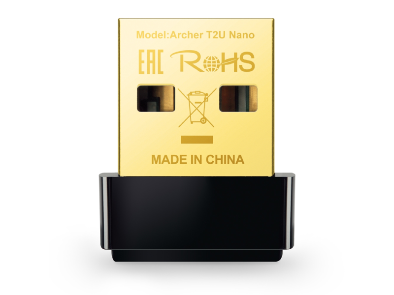ADAPTADOR NANO USB INALAMB TP-LINK ARCHER T2U NANO DUAL BAND 2.4G/5G AC600 WIFI P.N:0152502261
